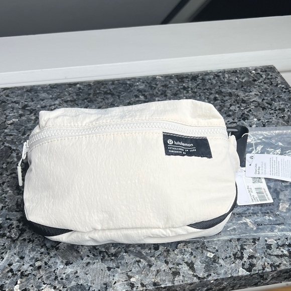lululemon athletica Handbags - Lululemon Clean Lines Belt Bag White Opal with a 2L capacity - New with Tags